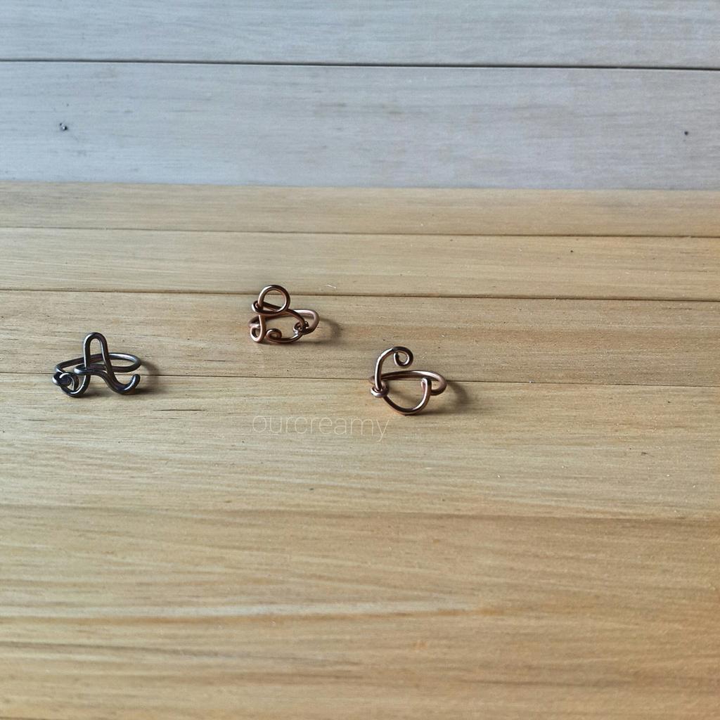 ourcreamy's tweet photo. YAY or NAY ? initial wire ring, klik http://t.co/hOWzCwDKOC if you wanna this stuff http://t.co/Ndcg2Cy3rF
