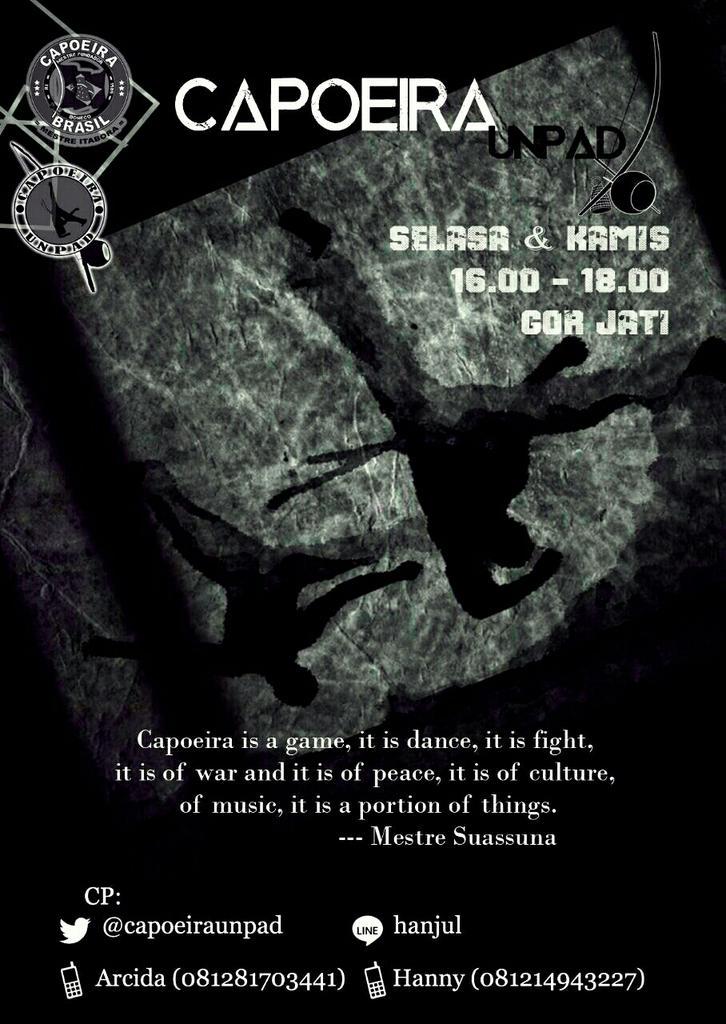 Yuk mampir stand kita yg bernomor urut 2 di Student Day kali ini, kalian bisa nanya detil mengenai UKM Capoeira Unpad