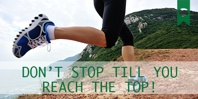 Have a good weekend everyone! "Don't stop till you reach the top!" #quote #running