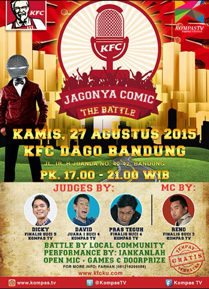sehatkayaselalu's tweet image. Bandung yuk 27 Agt FREE!! @DickyDifie @davidnurbianto @Praz_Teguh @renofenady @iankanlah @StandupIndoBdg