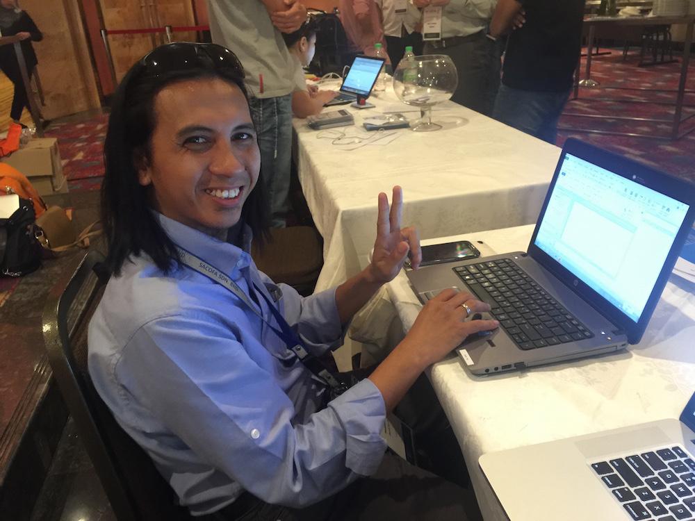 apnic's tweet photo. Congratulations to Idzulkhairi Bin Isa of Sacofa-My for getting /32 #IPv6 delegation "free of charge" at #MyNOG http://t.co/gWw3PJa2a0