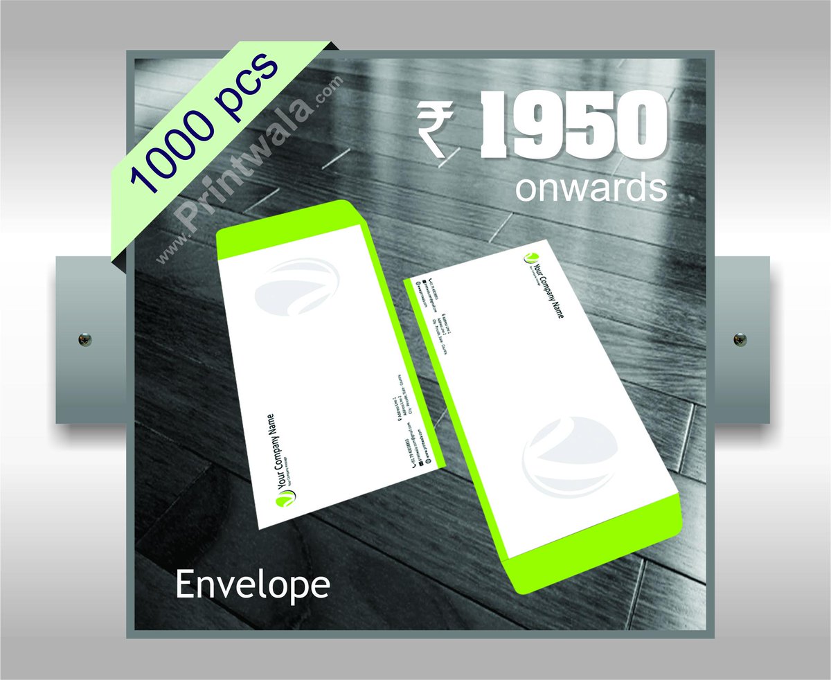 Multicolour Printed Envelope 1000 pieces @ Rs. 1950
Size 9.5" x 4.25" 4
To order Online, printwala.com/envelope_print…