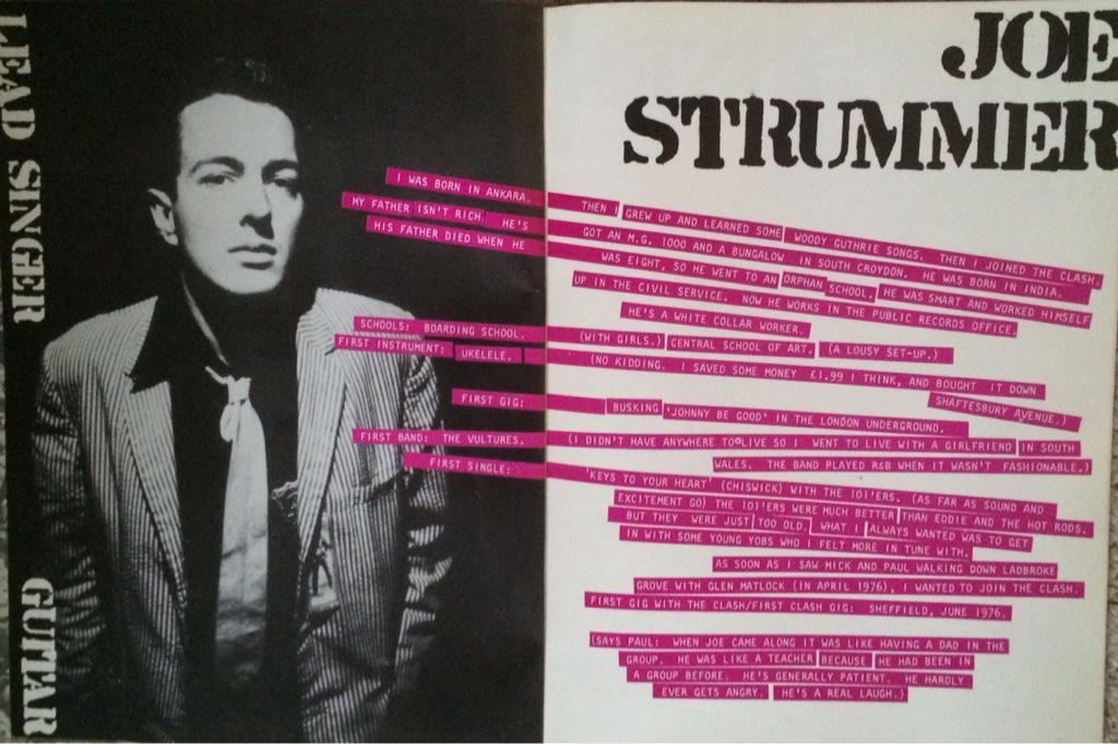  Strummer... Hero and legend (happy birthday) 