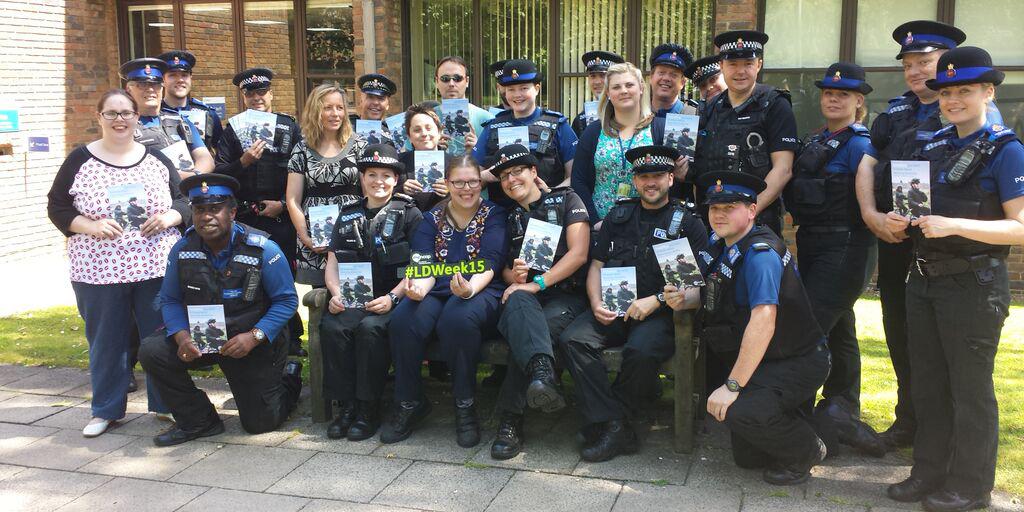 mencap_charity's tweet photo. We've worked with @SurreyPolice to raise awareness about learning disability: http://t.co/SgaPF3Ly8t #LDhatecrime http://t.co/gHJzZ3SVhe