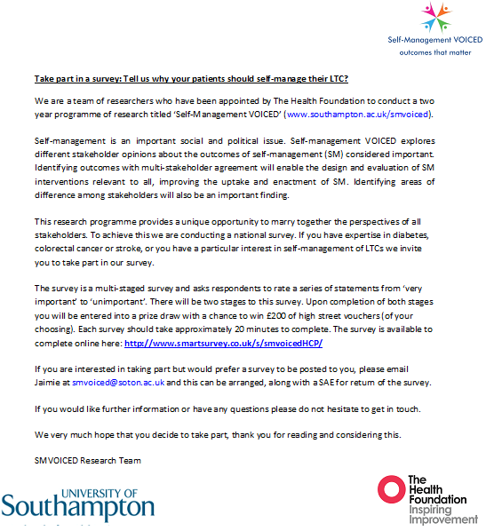 SMVOICED's tweet photo. R u a HCP supporting pple with #bowelcancer? Pls take part in our survey http://t.co/q4GwjyCYxn @macmillancancer RT? http://t.co/FXbiwosH6I