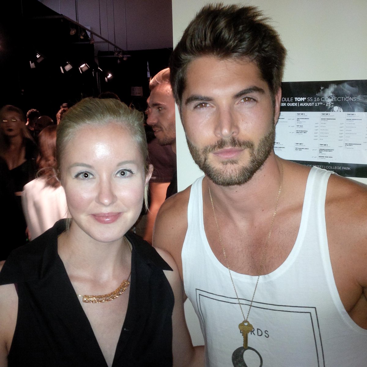 _fashionsavage's tweet photo. Hanging #backstage with @itsNickBateman @TOM_FW #SS16 Day 2 last night! #ManCrushEveryday #TOMSS16 #FSxTOM http://t.co/n41vakW8Us