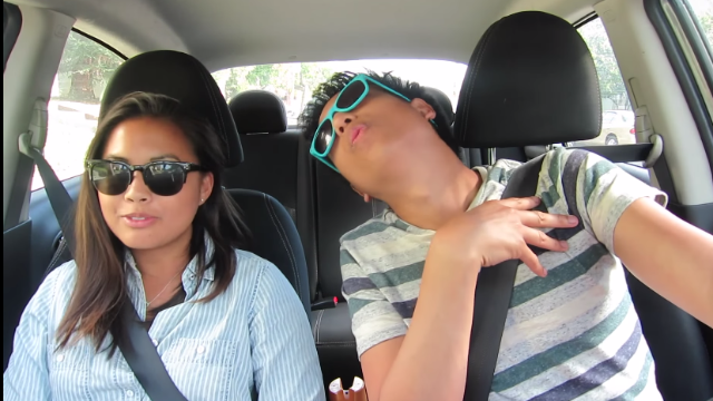 someecards's tweet photo. Uber driver makes 'Can't Feel My Face' music video with his (occasionally shirtless) riders. http://t.co/f7tqEbzYU2 http://t.co/OBHXlhk7q6
