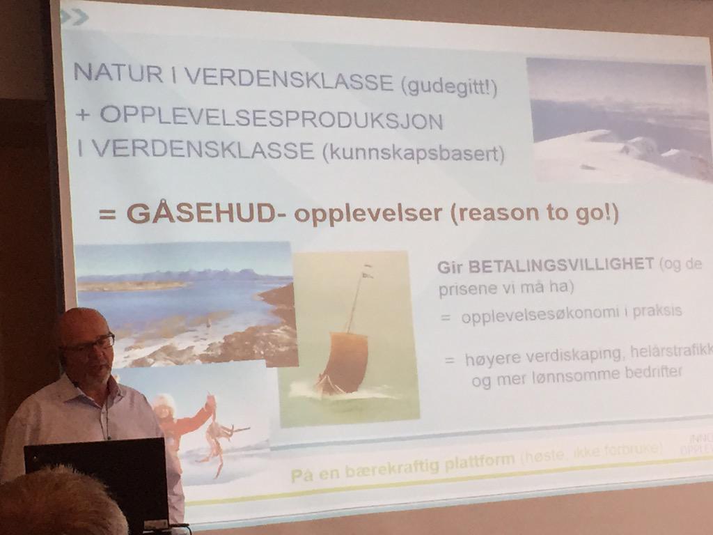 Der ER krevende å selge opplevelser i et int. marked når kunden per def. kommer en gang. Eks. Hvalsafari Bård Jervan