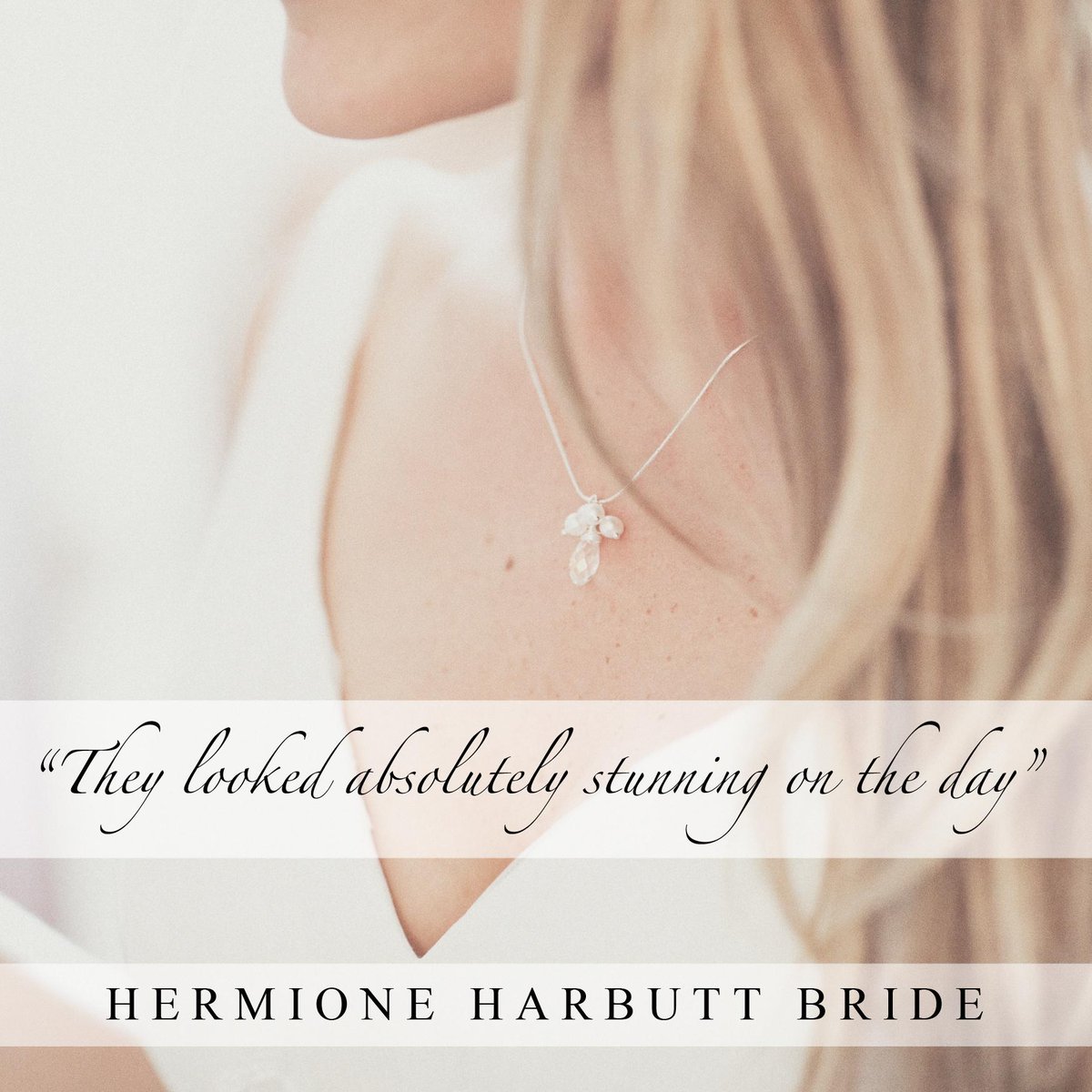 HermioneHarbutt's tweet photo. Gorgeous words from Freddie, wearing her @HermioneHarbutt May Blossom Necklace and Earrings http://t.co/F5QPeYJciG http://t.co/lEyrXsLaMG