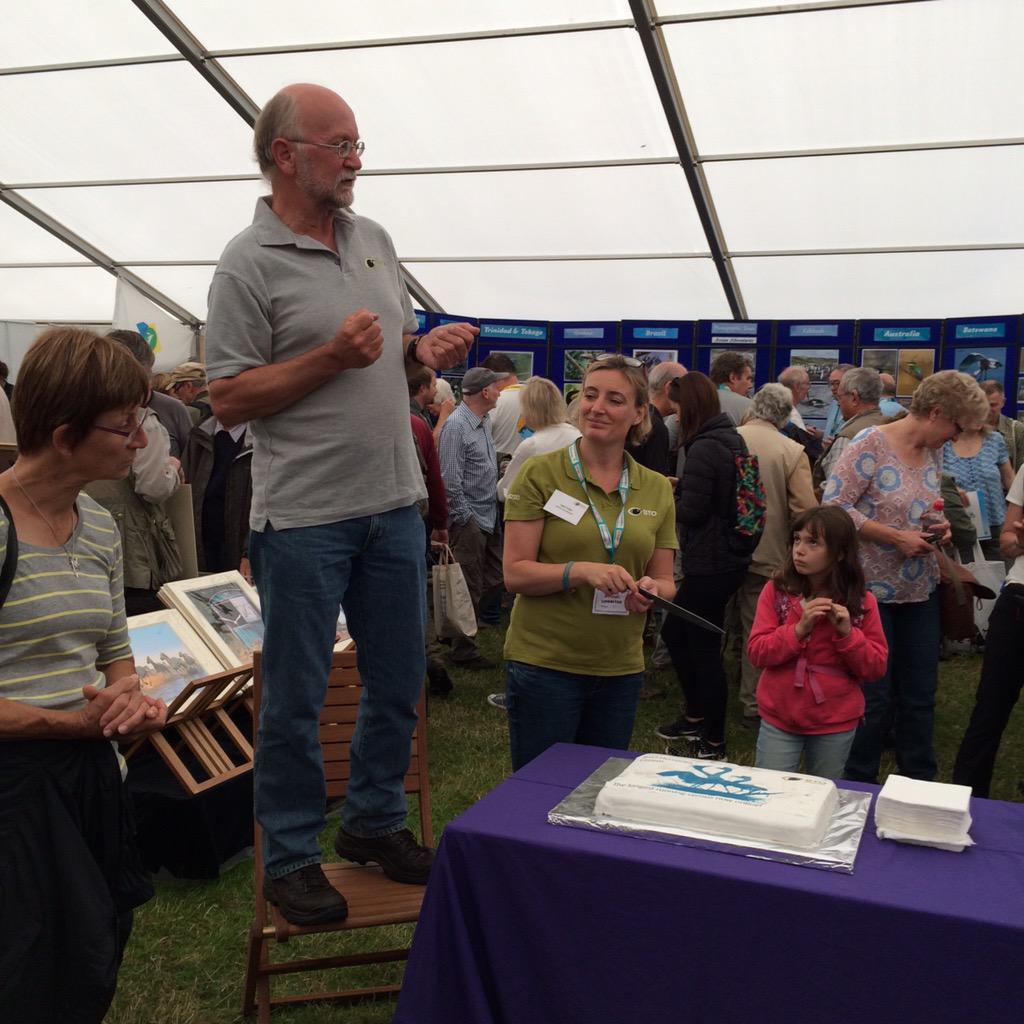 Our #birdfair cake to celebrate our Heronries census going online-data back to 1928!
