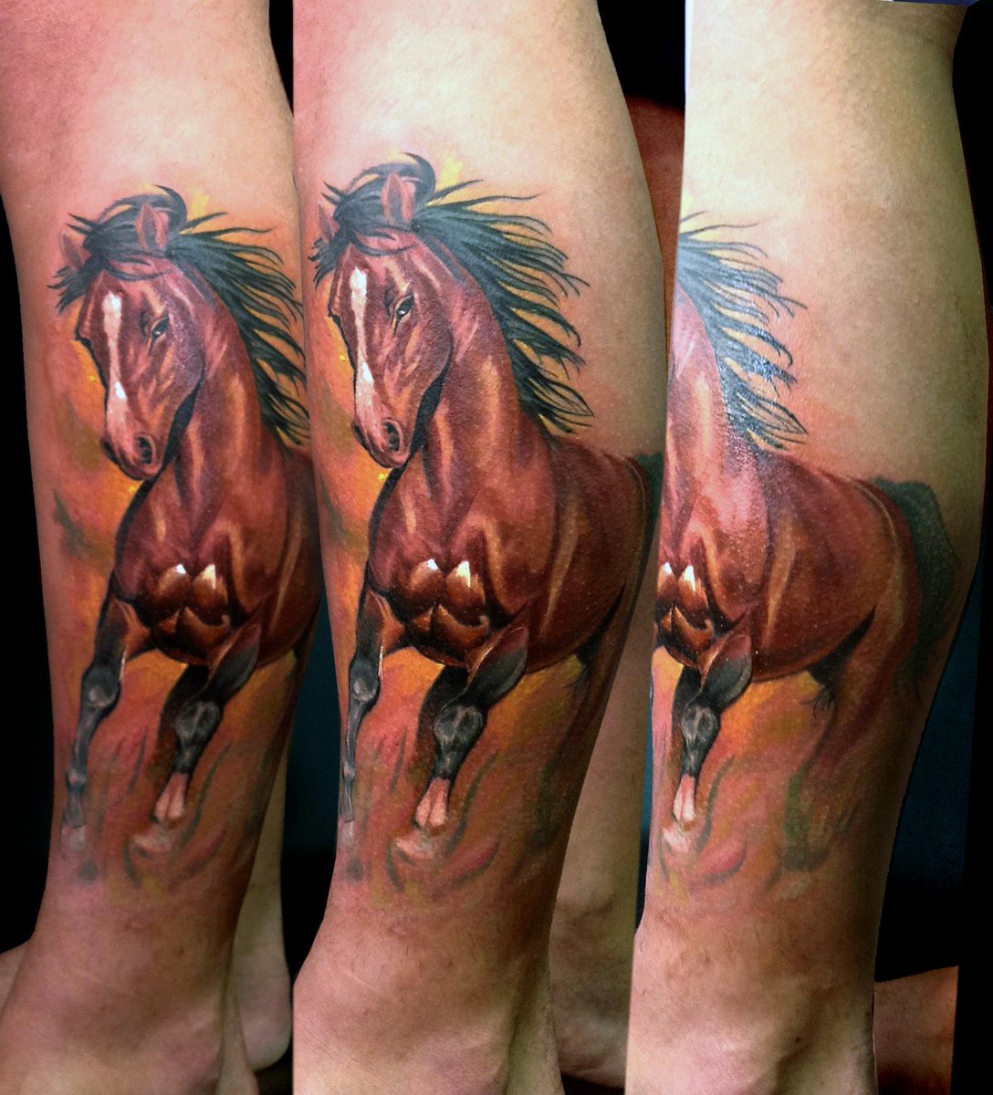 Horse is powerful and faithful animal! #horse #strong #faithful #animal #tattoo <a href="/TattooLifeMag/">Tattoo Life</a> <a href="/TattooTempleUK/">Tattoo Temple</a>