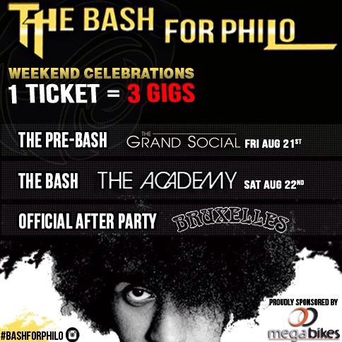 If you're ready we're ready!! #BashForPhilo kicks off tonight with a pre-gig at <a href="/TGSDublin/">The Grand Social</a>