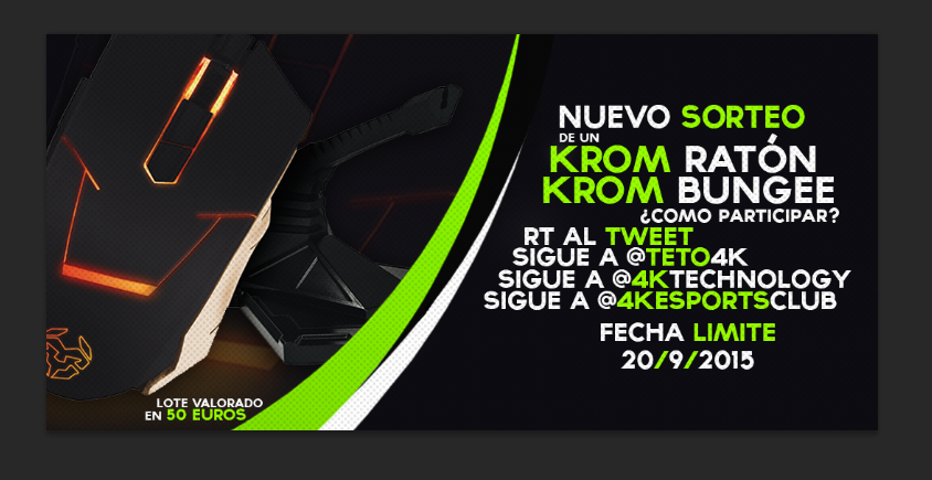 gamesandtech_es's tweet photo. [#Sorteo]
Pack de Periféricos Krom Gaming.

Requisitos:
RT + FW: @TeTo4K @4KeSportsClub @4kTechnology http://t.co/CwDaH09NwS