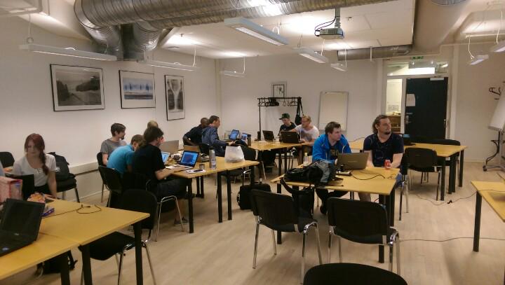 kristoffer_nord's tweet photo. Giving #PythonForTesters in Malmö today with @mariakedemo students at #YHTEST - people enjoying solving the exercise http://t.co/ytSqS1Vwx8