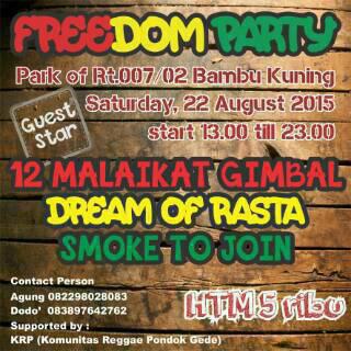 Besok Jangan Lupa! Dimeriahkan Band2 <a href="/PondokgedeJS/">Pondok Gede JS</a> w/ <a href="/malaikatgimbal1/">12 MALAIKAT GIMBAL</a> <a href="/JoinSmoke/">SmokeToJoin Official</a> @DreamofRasta <a href="/STORYONDREAM/">S.O.D Official</a> HTM5rb