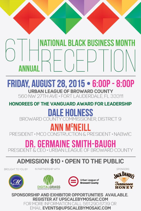 SBWFLL's tweet photo. National Black Business Month Networking Reception next Friday @ Broward Urban League
Tickets> http://t.co/mKWeHvDcnI http://t.co/kbQRjnL01z