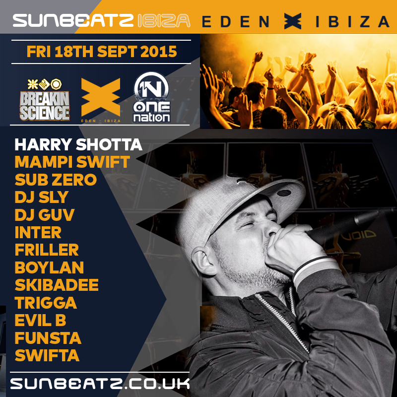 SunbeatzIbiza's tweet photo. 4 wks Today at #SunbeatzIbiza 2015 @breakinscience &amp; @OneNationLondon at @eden_ibiza 18.09.15 http://t.co/rXPwqtRcgc http://t.co/9kCDQswbj9