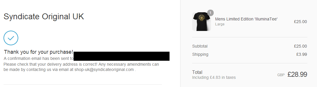 iFROS7_OFFICIAL's tweet photo. @SyndicateOG how long should it take a confirmation email to come through? http://t.co/omvGoAVfOm