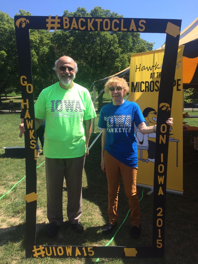 UIowaCLAS's tweet photo. Dean Dijalali and Dean Dettmer! #oniowa15 #BackToCLAS http://t.co/EkoIdyIOIv