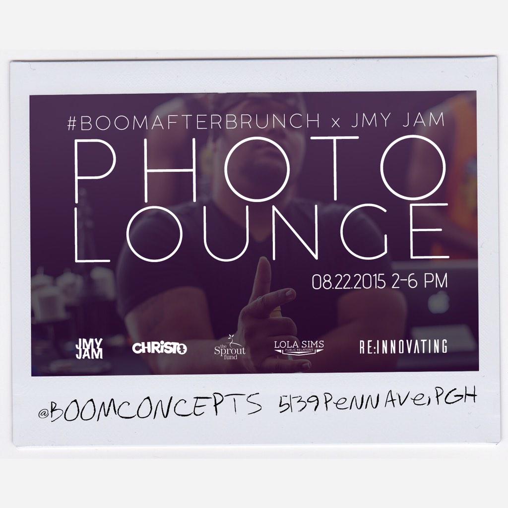 sims00009's tweet image. #BOOMafterbrunch x @JMYJAM 
Photo Lounge w/ #InstantPhotos
@BOOMCONCEPTS Sat 8/22 2-6
NoCover + OpenBar @Pacman_RLES