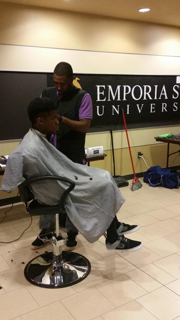 ESUICC's tweet photo. Barbershop Talk officially underway! Want a FREE haircut? We've got what you're looking for! Come check us out! http://t.co/5eilYIimuz