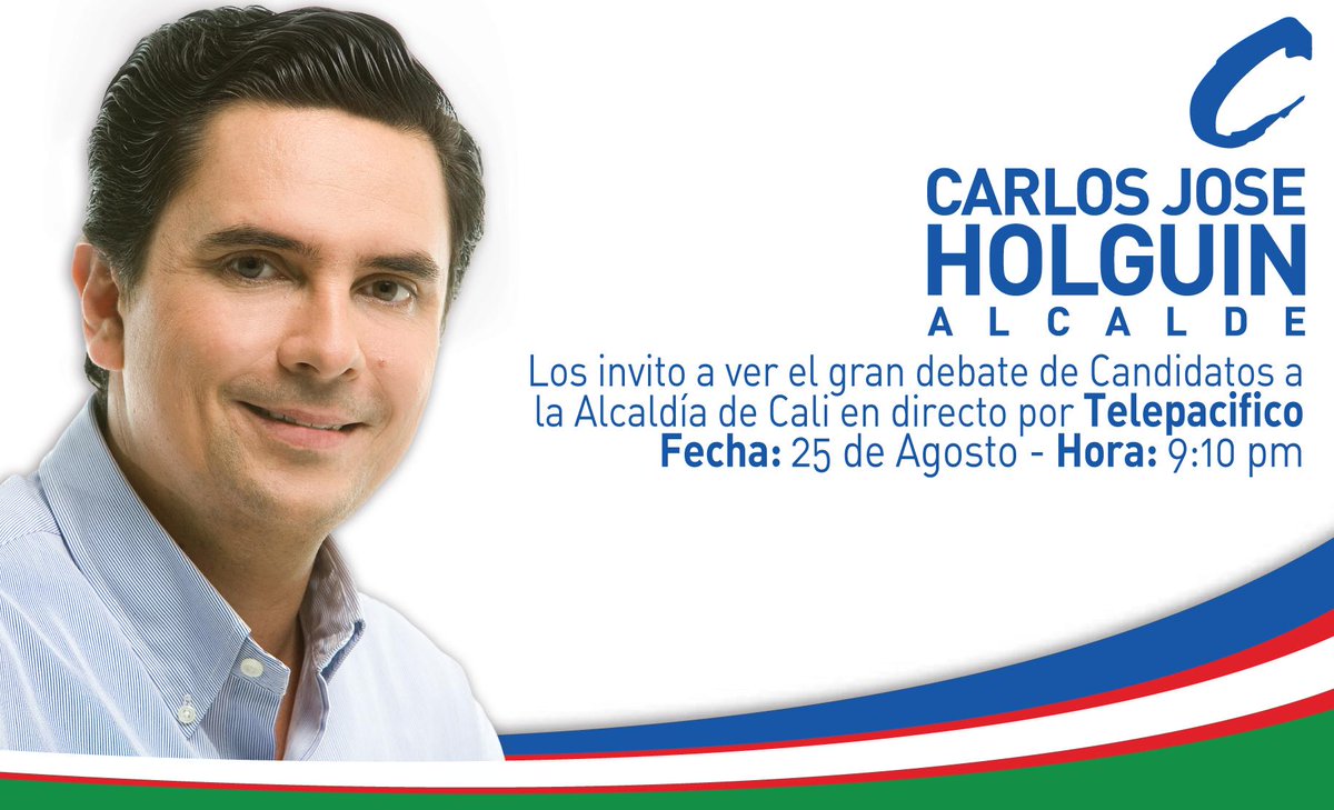 carlosjholguin's tweet photo. Este Martes 25 de Agosto será el 1er Gran Debate de candidatos a la Alcaldía de Cali en directo por @TelepacificoTV http://t.co/PoTbslZvGD