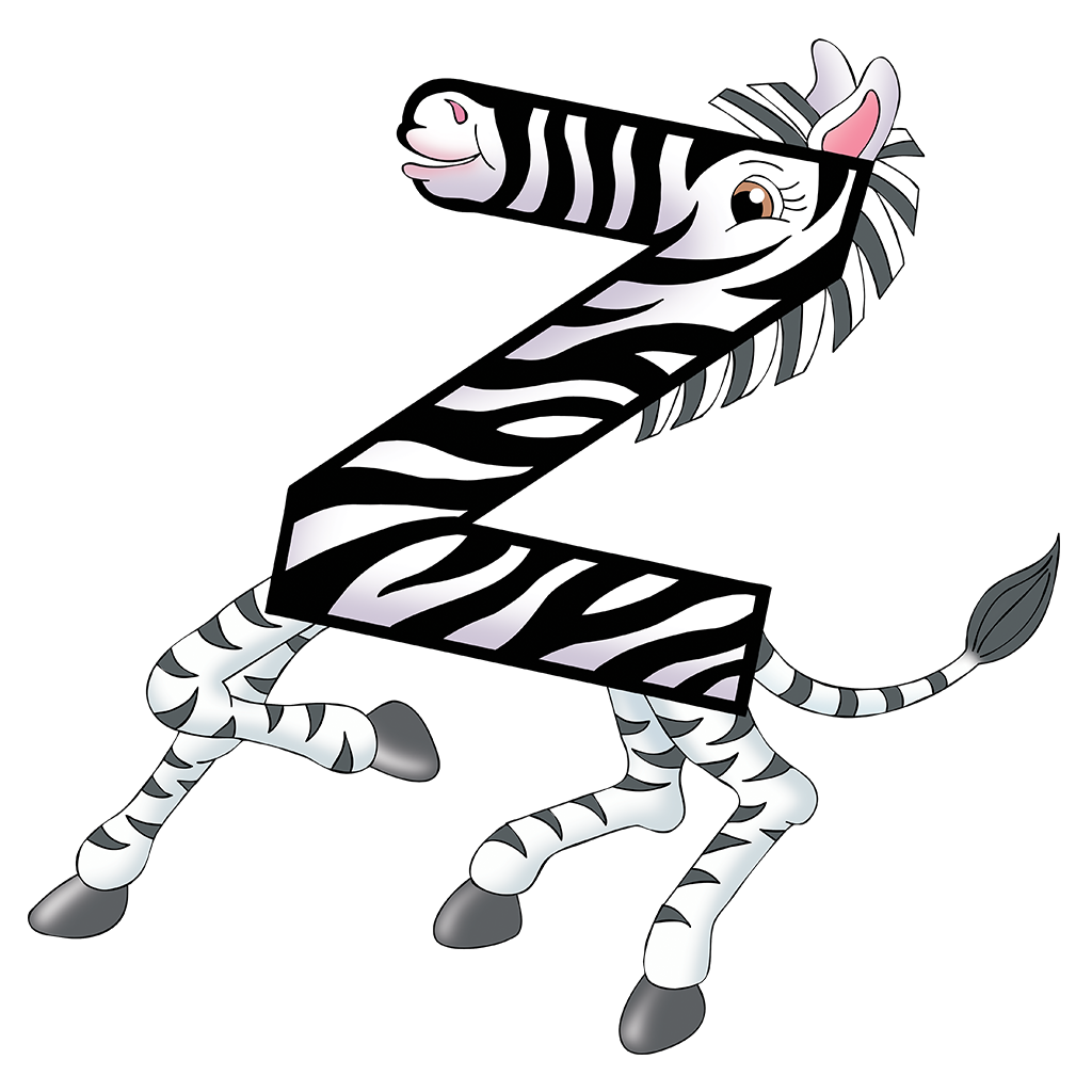 Zig Zag Zebra Clipart