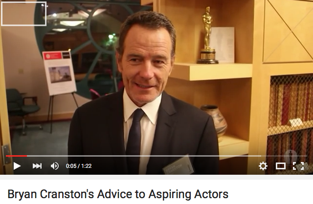 Stage32's tweet photo. Found Under VIDEOS: Brian Cranston’s Advice to Aspiring #Actors http://t.co/peLkYwT2aO #advice http://t.co/GNrlwpL2D1