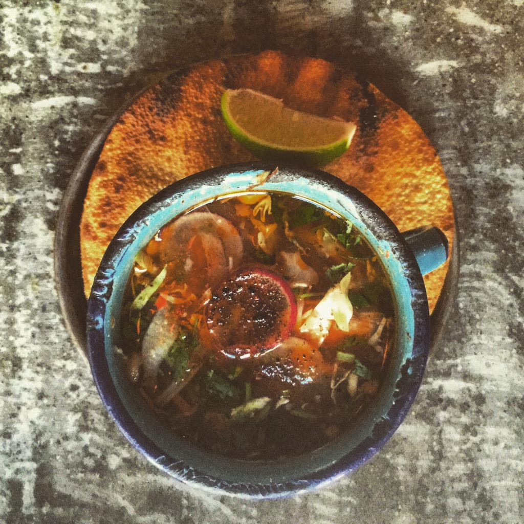 a bit cloudy this morning... I think a cup of #pozole is in the forecast #50BestPass <a href="/TheWorlds50Best/">The World's 50 Best</a> <a href="/ComunTaqueria/">Común Taqueria</a>
