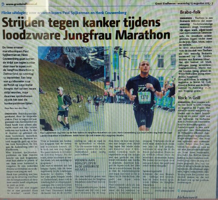 LoopgroepWaalre's tweet photo. Trainers Paul Spijkerman en Henk Couwenberg gaan samen de strijd aan tegen kanker en sponsoren @InloophuisDeEik. http://t.co/LqSrAH6mju