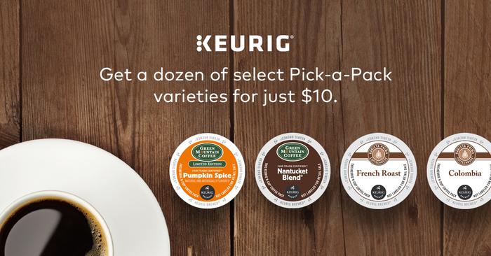 Keurig's tweet photo. Mix & match your favorite 12 @GreenMtnCoffee & Barista Prima blends for just $10 thru 9/30 only at #KeurigStore! http://t.co/1umMqG3H7G