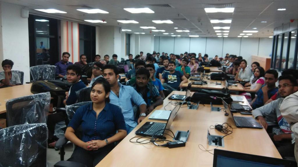 nasscomstartups's tweet photo. Hackers unite at the @IBMBluemix #IdeaHack at the @10KWarehouse #Kolkata. Let the madness begin! http://t.co/3uCe7JsFQI