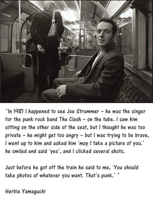 Joe Strummer of the was a \Course he was, he was the coolest.
(Happy birthday, Joe!) 