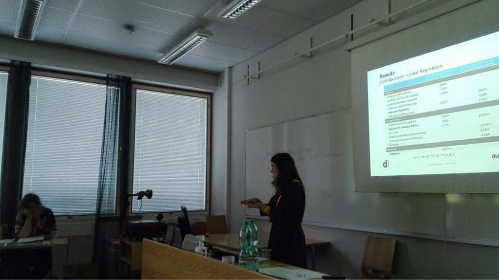 dubitareinfo's tweet photo. Does #creativity drive knowledge sharing and knowledge creation? Gloria Álvarez @guirepso #Work2015 #innovation http://t.co/Es3ApXHBEz