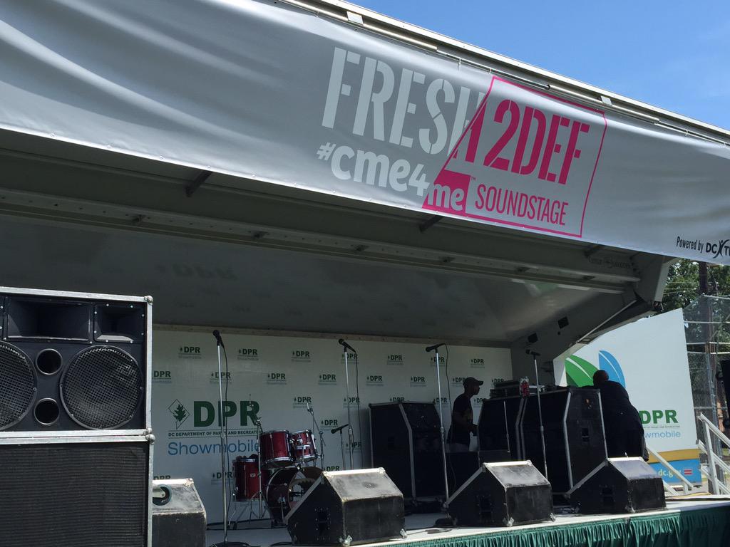 CME4MEDC's tweet photo. The Fresh2Def #CME4ME pop-up event is set up and the fun is about to begin @ 3pm! Come by Benning Terrace. http://t.co/MjR0w6FzHe