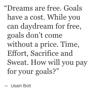 What are you willing to pay 4 GREATNESS? Happy Birthday Usain Bolt!     