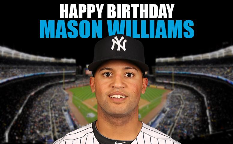 Happy birthday, Mason Williams. Celebrate with a look at his first-ever MLB home run:  