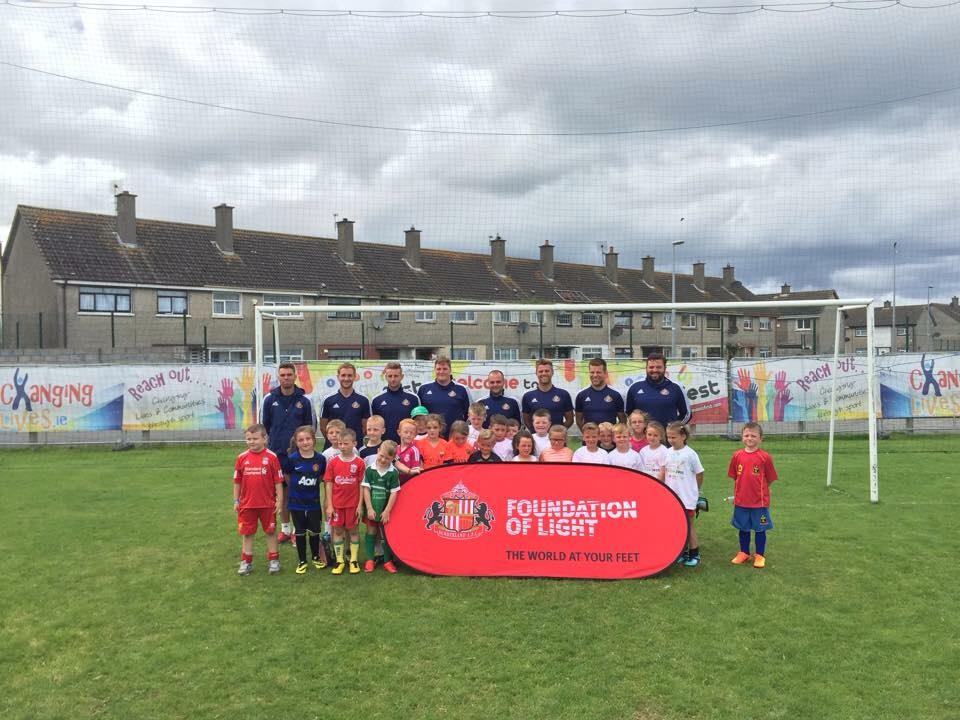 changinglivesLK's tweet photo. The teams part 1! #SSCSF2015 @SAFCFoL @SunderlandAFC http://t.co/1D3x0zwpIS