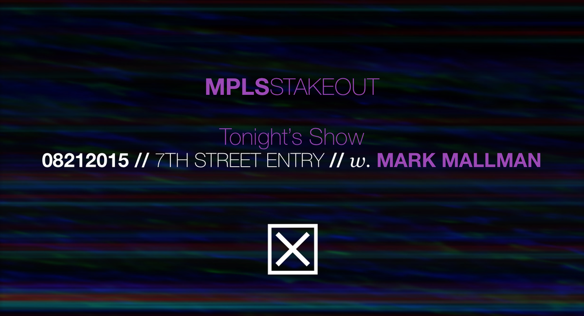 tiredtongues's tweet photo. #MPLSStakeout continues TONIGHT @FirstAvenue with @MarkMallman http://t.co/50lwsQJwgm