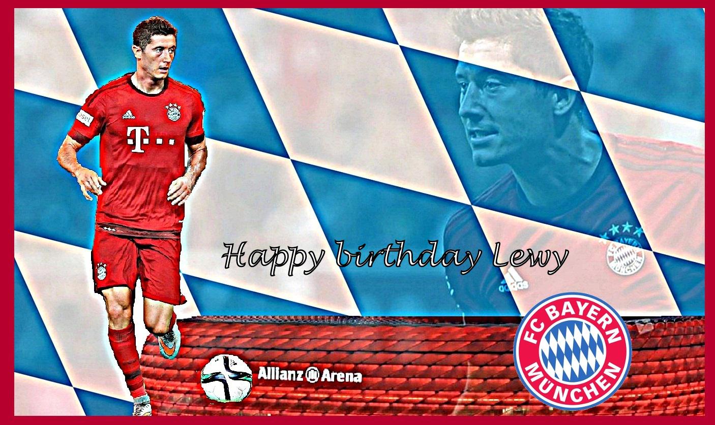 Happy birthday to bayern striker Robert Lewandowski.
Hope he make tomorrow a goal for his birthday :D. 