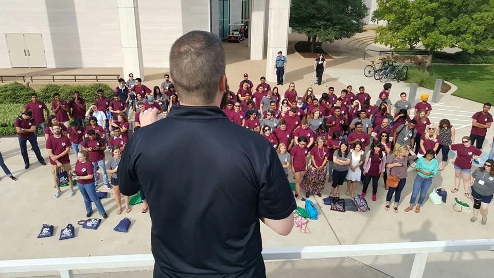 AggieTimber's tweet photo. Fish aren't the only ones learning about Aggie culture and core values this summer. http://t.co/3gDFNso912 @TexAgs http://t.co/xqvK60qKiW