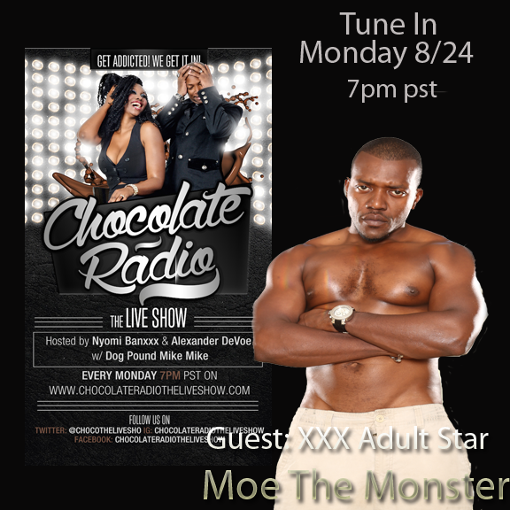 #LALIFE @moe_the_monster is stopping by @chocothelivesho with a major announcement, Monday 7pm pst. #CHOCOLIVE