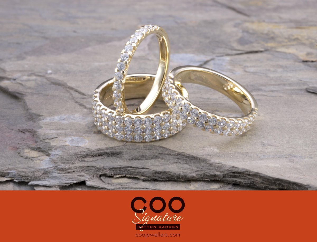 'Kerrie' is made to order in 9ct gold, 18ct gold, platinum or palladium #weddingring