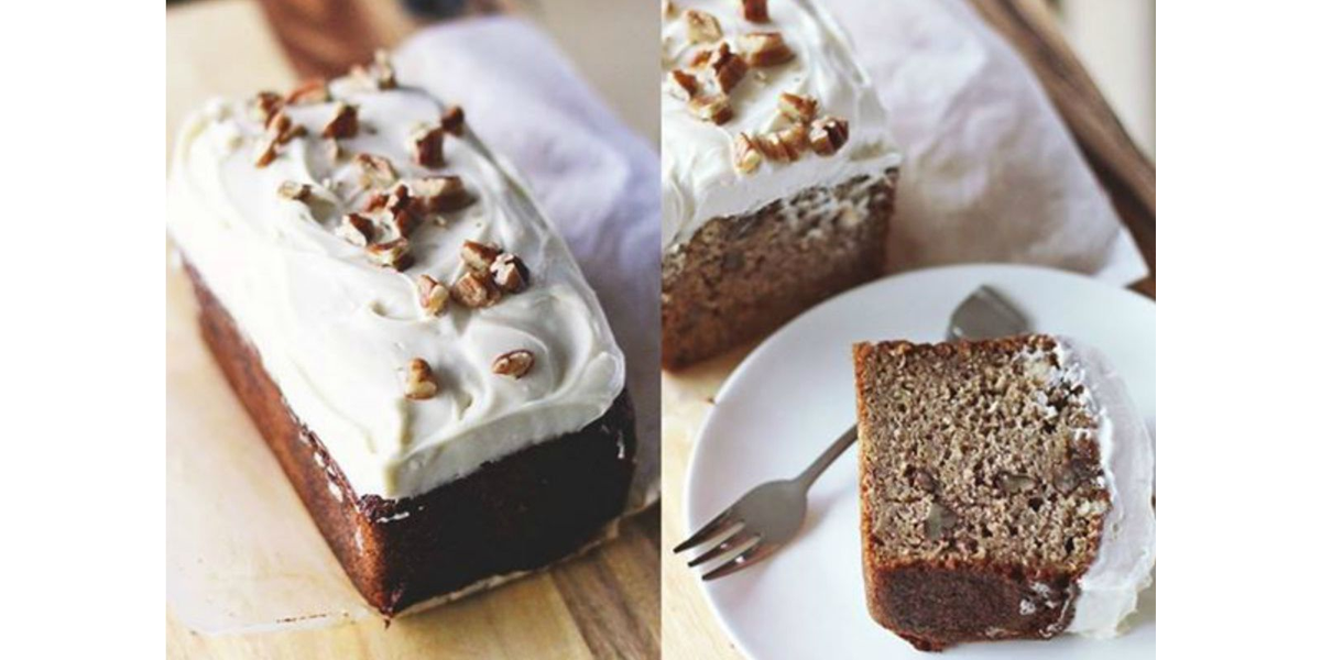 eathealthystuff's tweet photo. Maple Banana Bread With Cream Cheese Frosting [Vegan, Gluten-Free] | One Green Planet http://t.co/aJLQ6aG52m http://t.co/vYMuaCEqb1