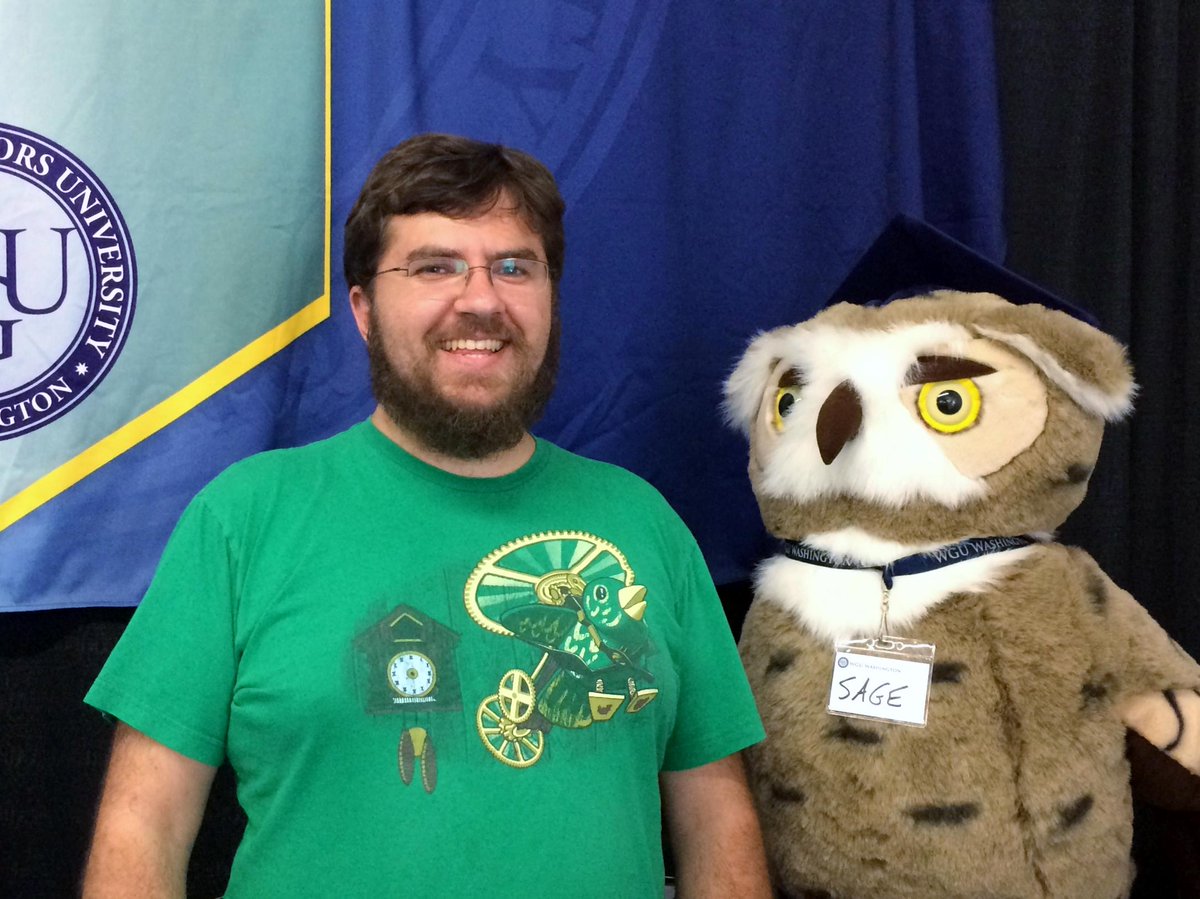 WGUWashington's tweet photo. Jared &amp; Tiffany are both in our BS Software Development program #WGU100 @NWWAFair http://t.co/PpgwEi1dSv