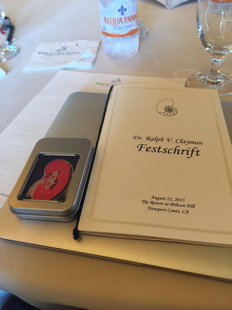 At the Ralph Clayman Festchrift in SoCal.  No one more influential in the Endourology landscape these last 25 years!