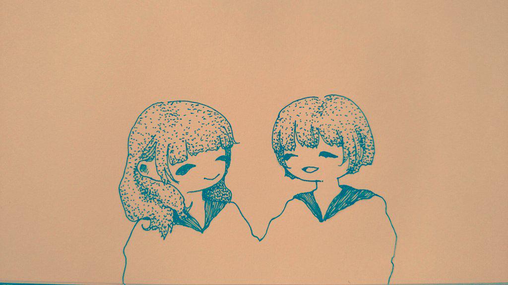 0822   「ともだち以上」

#イラスト 
#イラストの森 
#少しでもいいなと思ったらRT 
#絵描きさんと繋がりたい