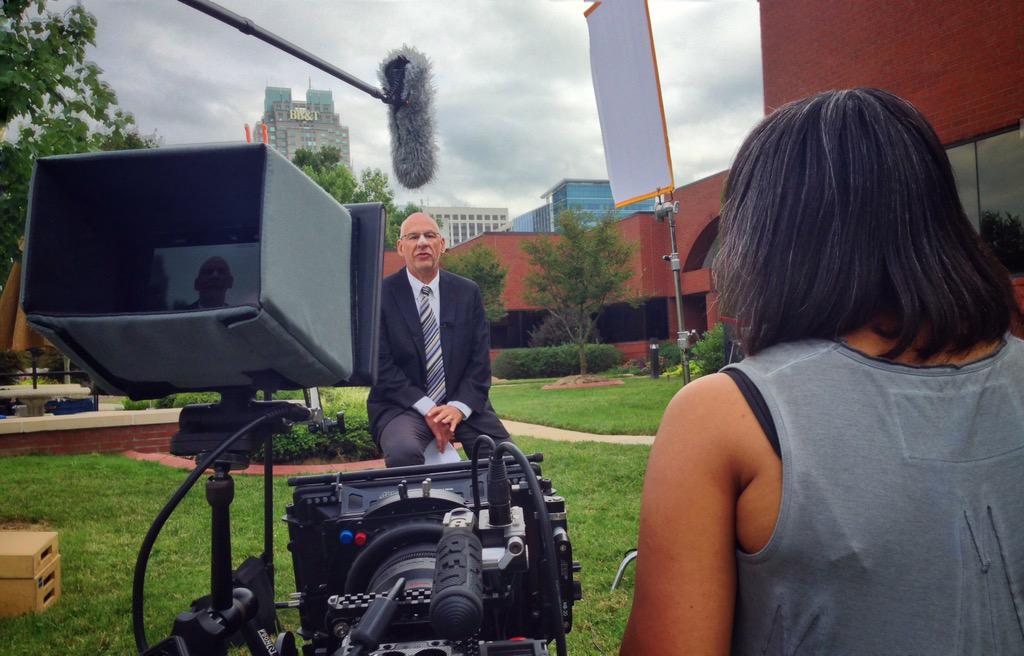 DrawbridgeMedia's tweet photo. Shooting today with @edparadise with @Cisco for @raleighchamber for the 2015 annual meeting #AnnMtg15 http://t.co/UfsRwERDdn