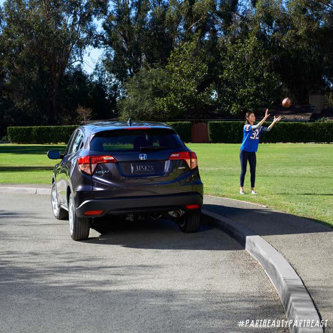 Honda's tweet photo. The perfect Crossover for your game. #PartBeautyPartBeast #HondaHRV http://t.co/Wv0cEAV5wD
