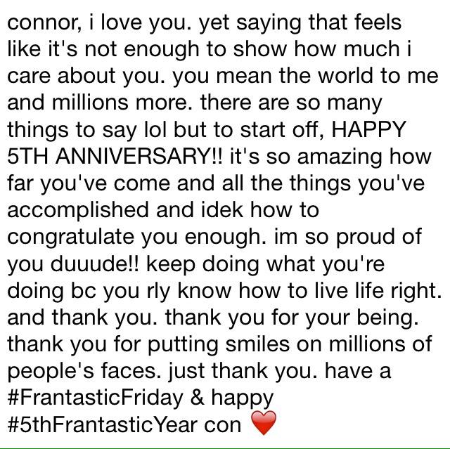 lustfranta's tweet photo. โ@ConnorFranta pls readโ
#5thFrantasticYear ๐ http://t.co/MSu35Cr16A